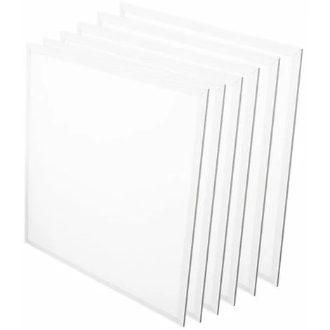 Lot De 6 Dalles LED 60x60 40W Avec Transfo - Blanc Neutre - 4000k - 110 Deg 3 Lot De 6 Dalles LED 60x60 40W Avec Transfo - Blanc Neutre - 4000k - 110 Deg