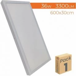LED ATOMANT SL Pannea LED Surface 60x30cm 36W 3300LM | Blanc Chaud 3000K - Pack 1 Pce. - Blanc Chaud 3000K