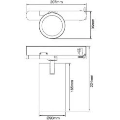 Noxion Spot LED Sur Rail Spot Trixie Gris 30W 1760lm 36D - 930-957 Variable Blanc | Meilleur Rendu Des Couleurs -Panneau LED Soldes 2022 65390381 4