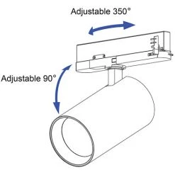 Noxion Spot LED Sur Rail Spot Trixie Gris 30W 1760lm 36D - 930-957 Variable Blanc | Meilleur Rendu Des Couleurs -Panneau LED Soldes 2022 65390381 5