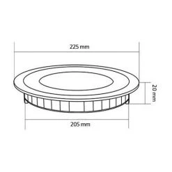 LEDKIA Spot Encastrable Dalle LED Ronde 18W SwitchCCT Sélectionnable Coupe Ø 205mm Dimmable Compatible Avec Télécommande RF V.2 Downlight Panel Sélectionnable (Chaud-Neutre-Froid) - Sélectionnable (Chaud-Neutre-Froid) -Panneau LED Soldes 2022 65847374 5