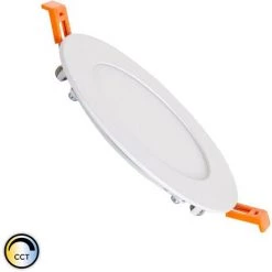 LEDKIA Spot Encastrable Dalle LED Ronde 6W SwitchCCT Sélectionnable Coupe Ø 110mm Dimmable Compatible Avec Télécommande RF V.2 Downlight Panel Sélectionnable (Chaud-Neutre-Froid) - Sélectionnable (Chaud-Neutre-Froid)