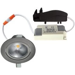 Noxion LED Inclinable Slim Spot Argent 6W 550lm - 930 Blanc Chaud | Diamètre 75mm - IP54 - Meilleur Rendu Des Couleurs -Panneau LED Soldes 2022 65900936 4