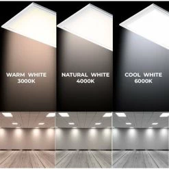 BARCELONA LED Pack De 2 Panneaux Slim LED 120x30cm 44W 3980lm UGR19 | Blanc Froid - Blanc Froid -Panneau LED Soldes 2022 66948666 3