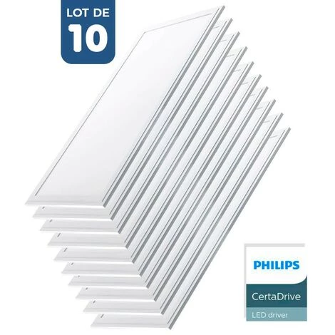 BARCELONA LED Pack 10 Panneaux Slim LED 120x30cm 44W 3980lm UGR19 | Blanc Neutre 3 BARCELONA LED Pack 10 Panneaux Slim LED 120x30cm 44W 3980lm UGR19 | Blanc Neutre