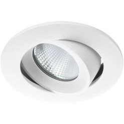 Noxion Spot LED Hydro Inclinable Ignifugé Blanc 6W 400lm 36D - 927 Blanc Très Chaud | Diamètre 83mm - IP65 - Meilleur Rendu Des Couleurs - Dimmable
