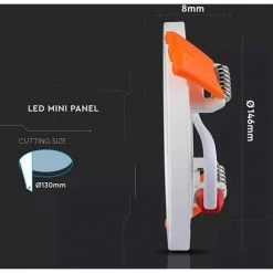 V-TAC VT-1515RD Panneau LED 15W Trimless Series Downlight Rond 1.500LM Blanc Froid 6400K + Driver - Sku 4936 9 V-TAC VT-1515RD Panneau LED 15W Trimless Series Downlight Rond 1.500LM Blanc Froid 6400K + Driver - Sku 4936 -Panneau LED Soldes 2022 7596558 4