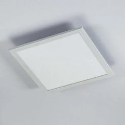 LAMPENWELT LED Plafonnier à Intensité Variable 'Enja' En Aluminium Pour Bureau - Blanc -Panneau LED Soldes 2022 8028305 3