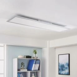 ARCCHIO LED Plafonnier à Intensité Variable 'Lysander' En Aluminium Pour Bureau - Argenté, Blanc -Panneau LED Soldes 2022 8028394 3