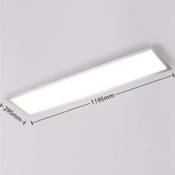 ARCCHIO LED Plafonnier à Intensité Variable 'Lysander' En Aluminium Pour Bureau - Argenté, Blanc -Panneau LED Soldes 2022 8028394 4