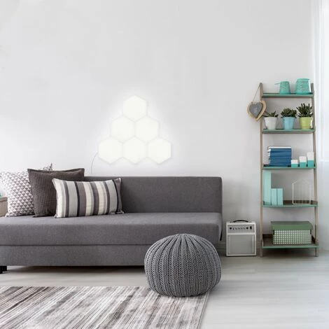 LEDKIA Panneau LED Hexagonal 9x9cm 3.5W Base Principale Blanc Neutre 4000K - 4500K - Blanc Neutre 4000K - 4500K 4 LEDKIA Panneau LED Hexagonal 9x9cm 3.5W Base Principale Blanc Neutre 4000K - 4500K - Blanc Neutre 4000K - 4500K – Image 2