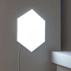 LEDKIA Panneau LED Hexagonal 18x18cm 10W Base Principale Blanc Neutre 4000K - 4500K - Blanc Neutre 4000K - 4500K -Panneau LED Soldes 2022 8566416 4