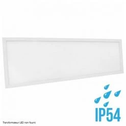 Blanc Chaud - Dalle LED NOVA - 120x30cm - 40W - IP54 - DeliTech - Alim. Non Fournie - Blanc