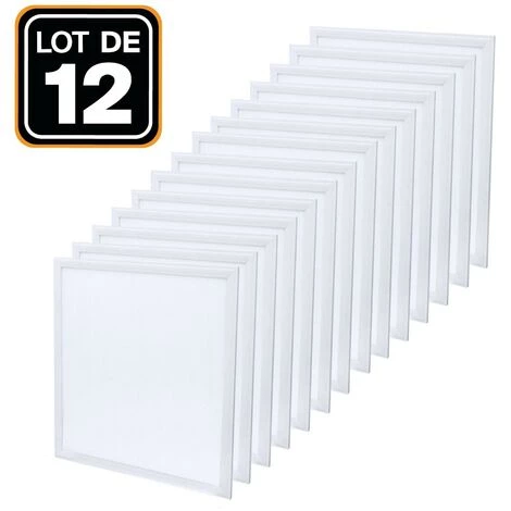 EUROPALAMP Dalle LED 600x600 40W Lot De 12 Pcs Blanc Froid 6000k Haute Luminosité - Plusieurs Modèles Disponibles - Blanc Froid 6000K 3 EUROPALAMP Dalle LED 600x600 40W Lot De 12 Pcs Blanc Froid 6000k Haute Luminosité - Plusieurs Modèles Disponibles - Blanc Froid 6000K
